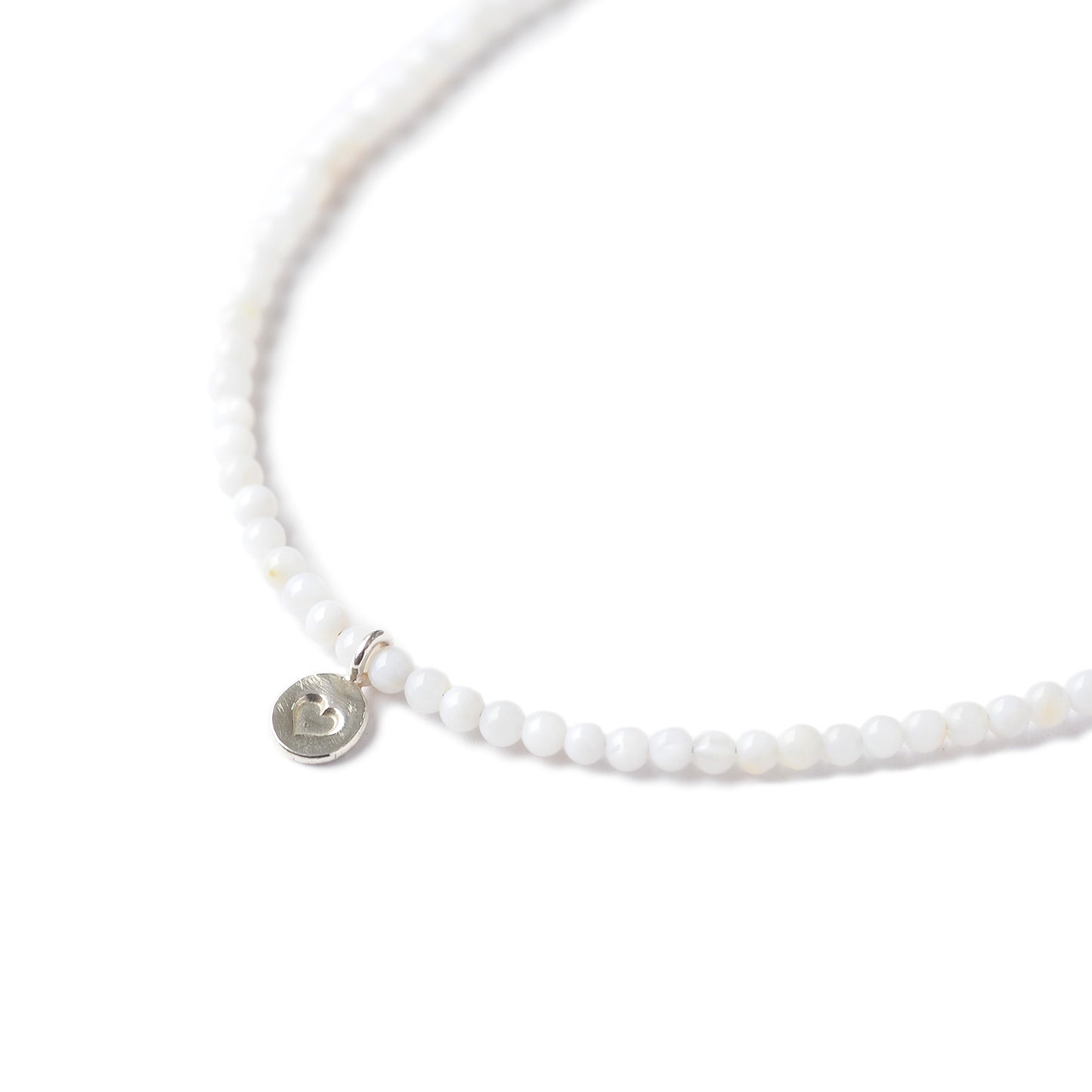 Mother of Pearl Heart Necklace