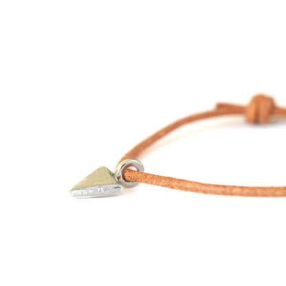 Triangle Leather Bracelet