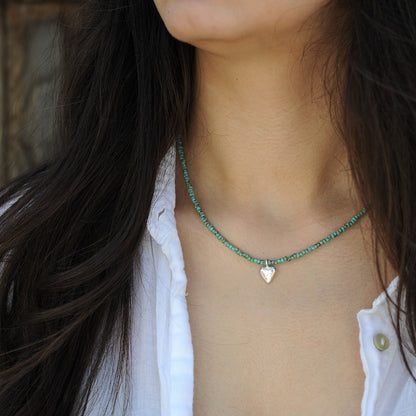Beaded Heart Necklace
