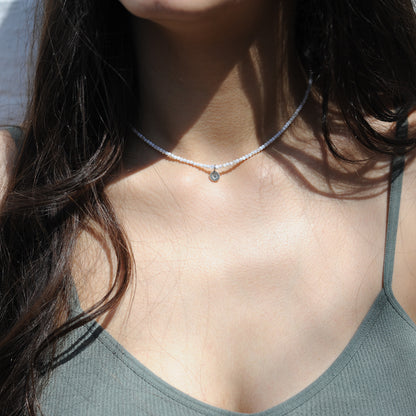 Mother of Pearl Heart Necklace