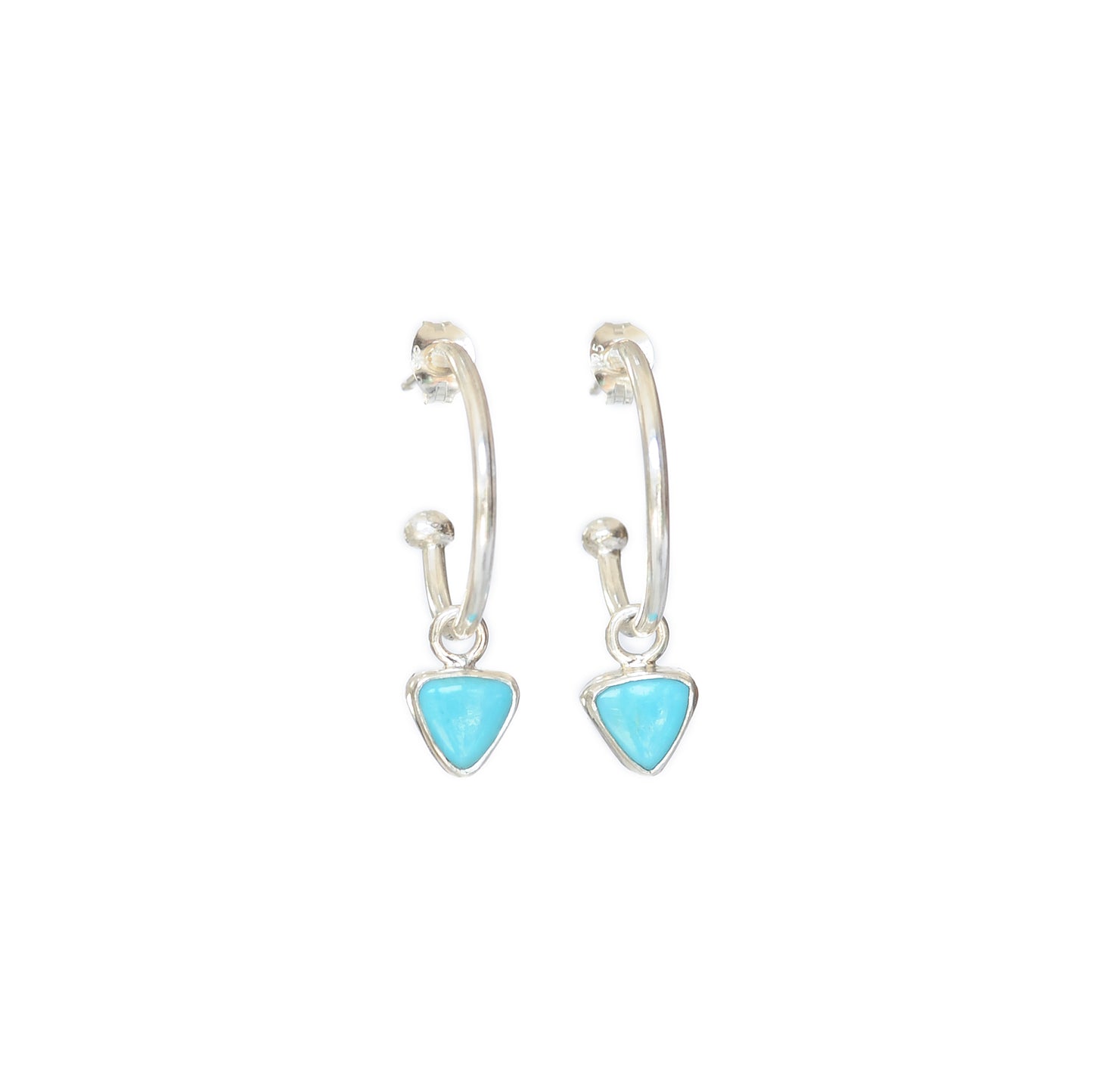 Turquoise Hoops