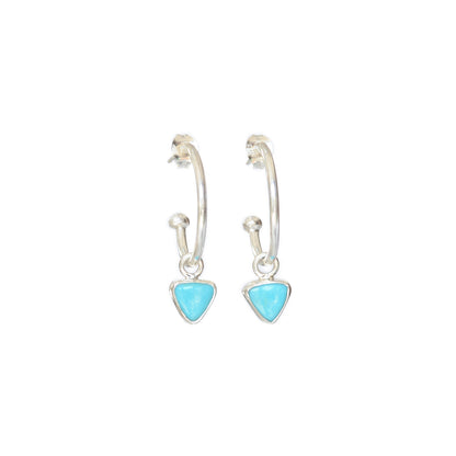 Turquoise Hoops