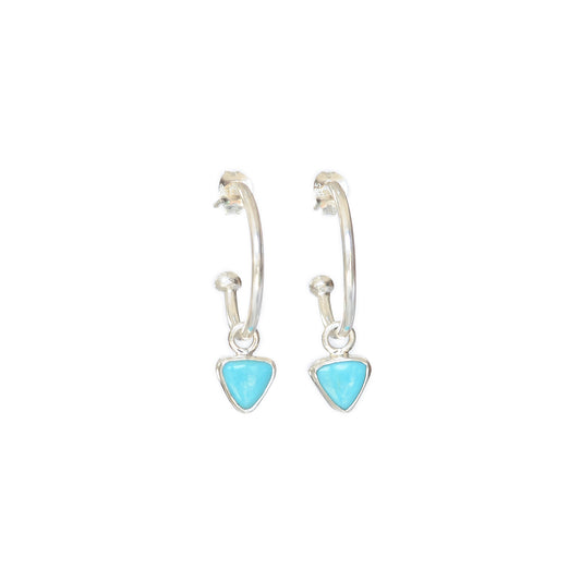 Turquoise Hoops