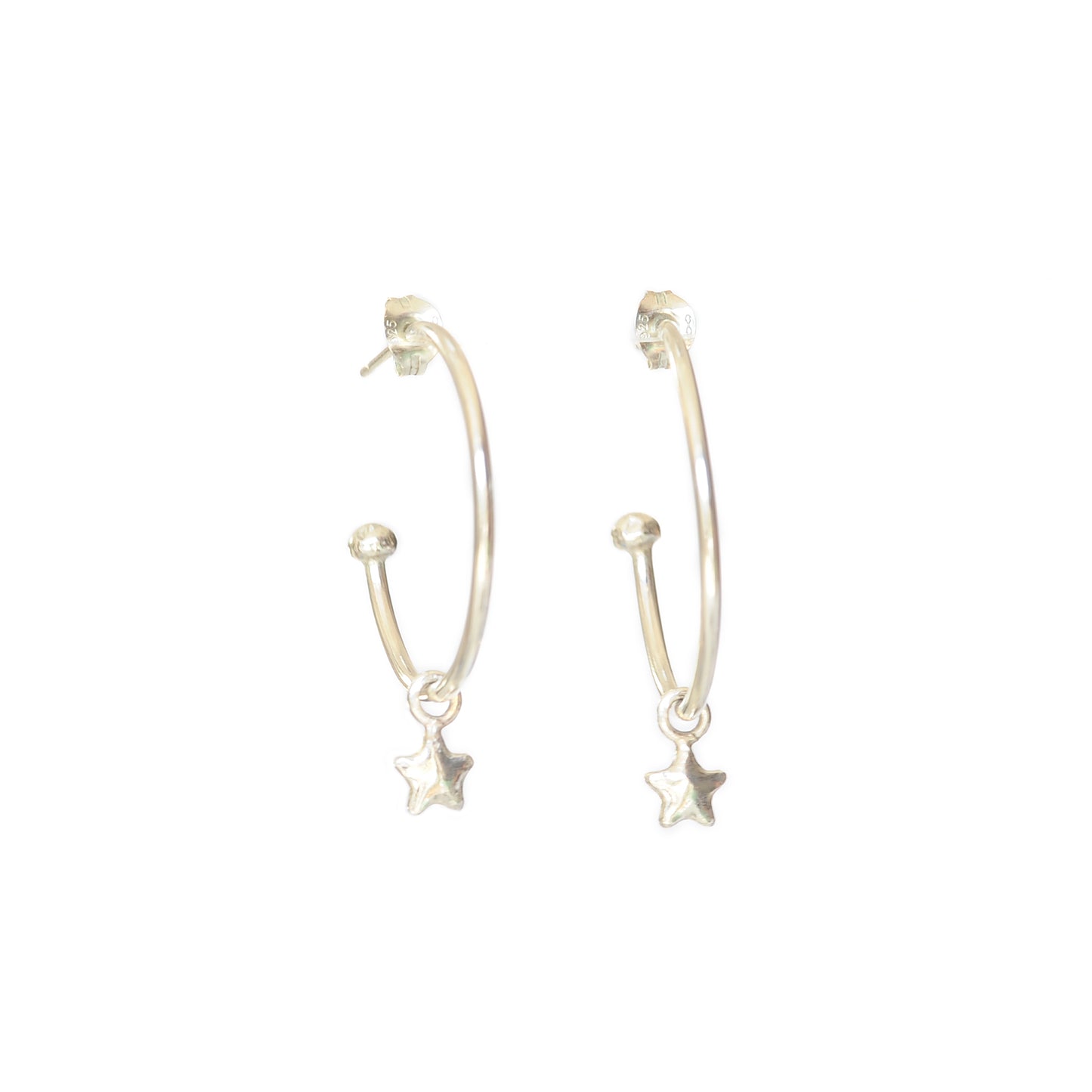 Medium Star Hoops
