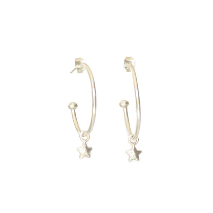 Medium Star Hoops