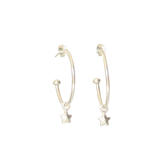 Medium Star Hoops