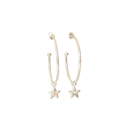 Large Star Hoops