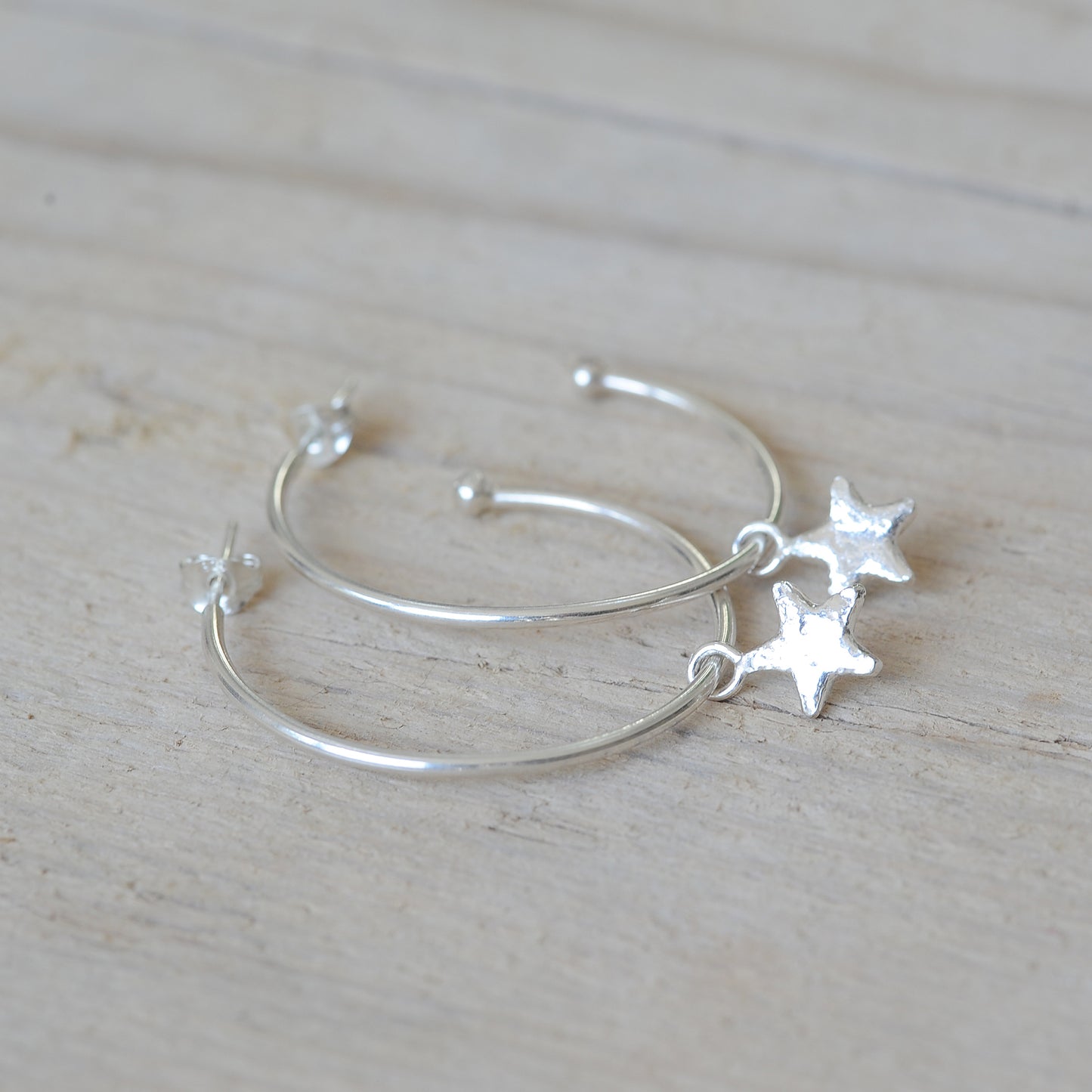Large Star Hoops