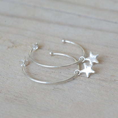 Large Star Hoops