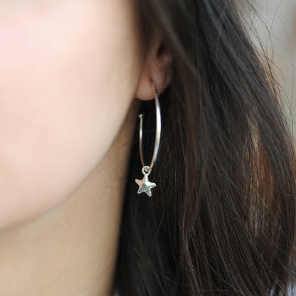 Large Star Hoops