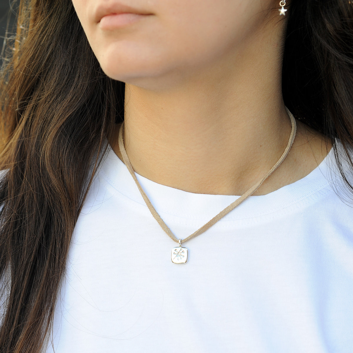Agapanthus Suede Cord Necklace
