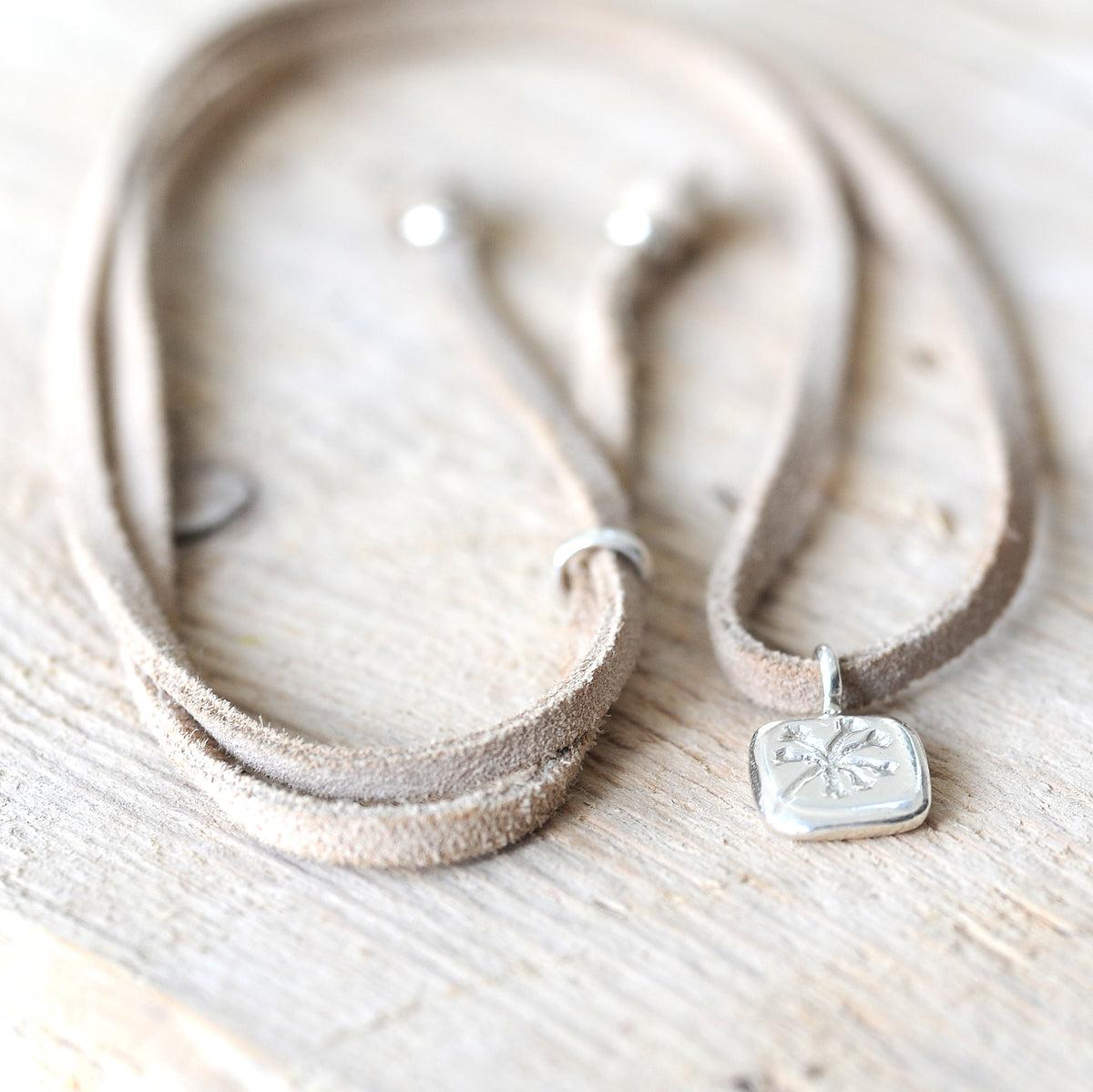 Agapanthus Suede Cord Necklace